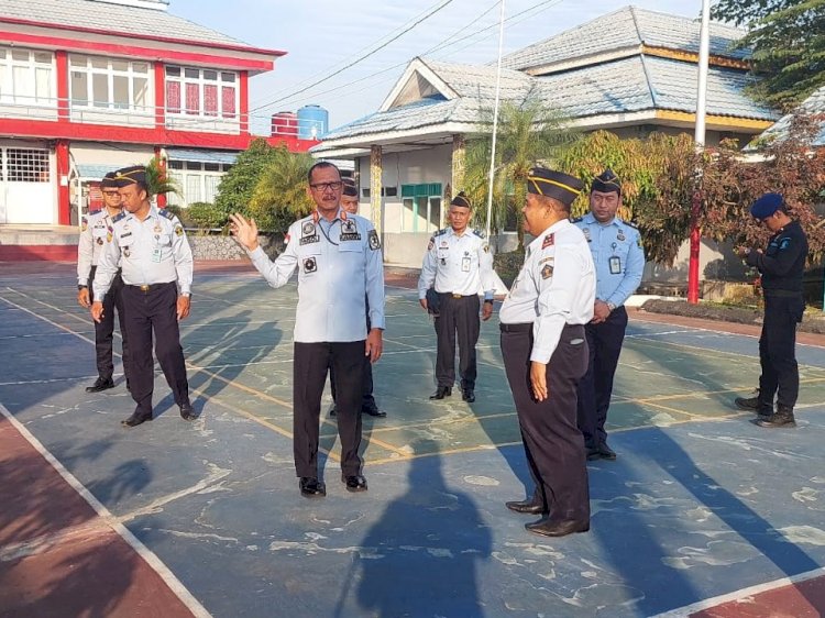 Apresiasi Pembinaan Kemandirian, Kakanwil Kumham Kalsel Monitoring di Lapas Tanjung