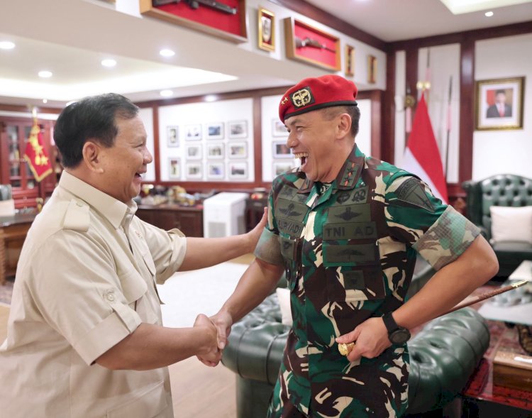 Kunjungi Prabowo, Danjen Kopassus Minta Saran Agar Kopassus Tetap Jadi Kebanggaan NKRI