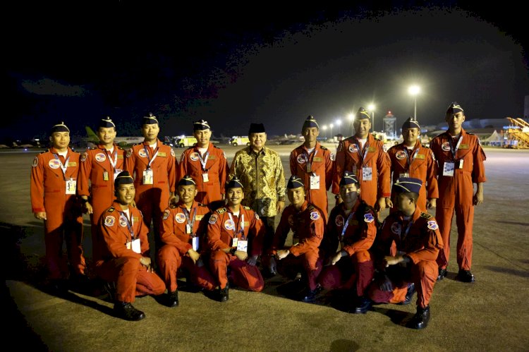 Menhan Apresiasi Tim Jupiter TNI AU Tampil di Pameran Dirgantara Internasional Malaysia