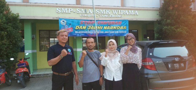 Ratusan Siswa Baru SMK Wipama Cikupa Dapat Penyuluhan Bahaya Narkoba