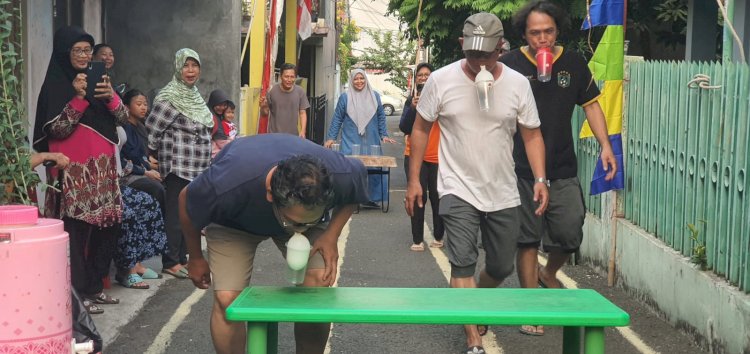 Lomba HUT RI ke-78, Warga RT 008/015 Grogol Utara Adakan Tali Silaturahmi