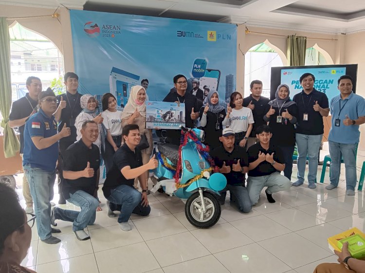 PT PLN UP III Bulungan Berikan Sepeda Motor Untuk Pelanggan Pembayaran Listrik Terbaik