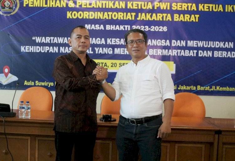 Kornelius Naibaho, SH Terpilih Secara Aklamasi Ketua PWI Koordinatoriat Jakbar 2023-2026
