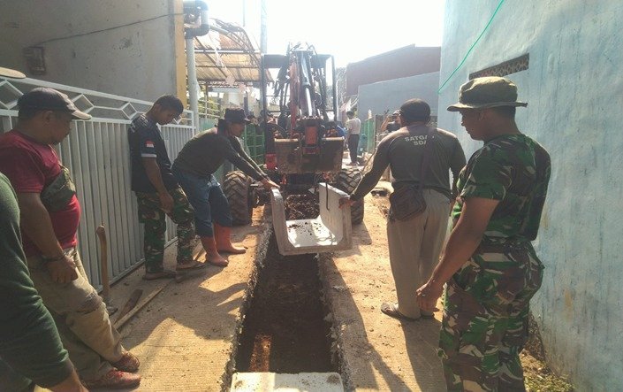 Pembangunan Fisik di TMMD ke-118 Kodim 0508/Depok Capai 50 Persen