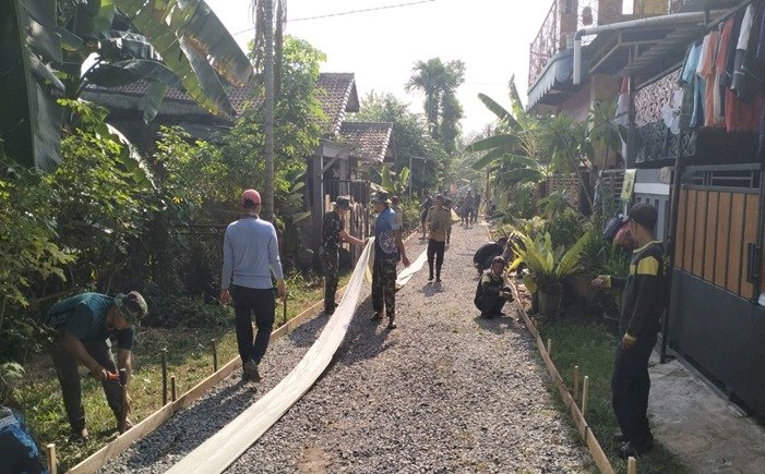 Program Fisik TMMD Kota Depok Terus Dikerjakan Sesuai Progres
