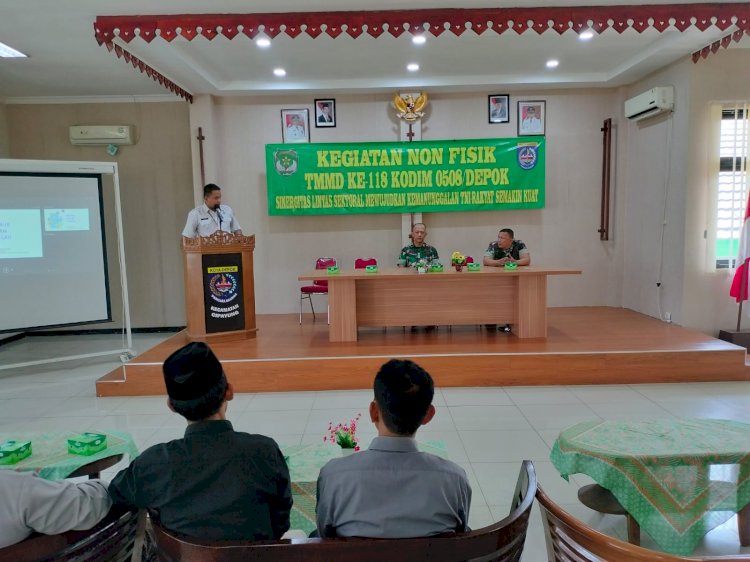 Penyuluhan Kesehatan Disampaikan dalam Kegiatan Non Fisik TMMD ke-118