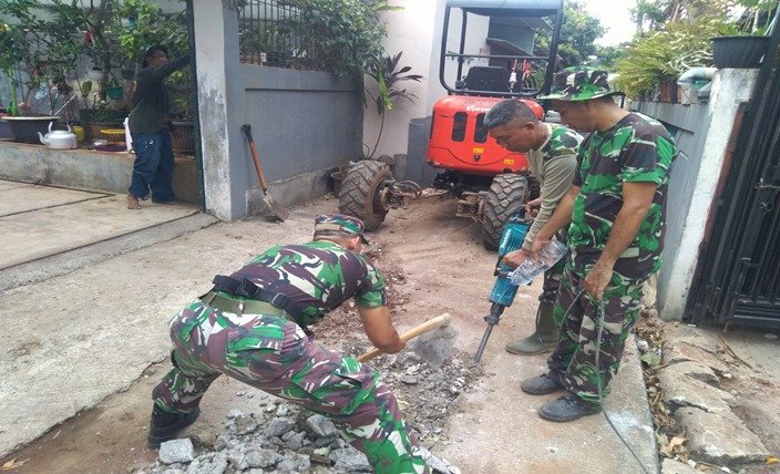 TMMD ke-118 Kodim 0508/Depok Selesaikan Progres Pembangunan