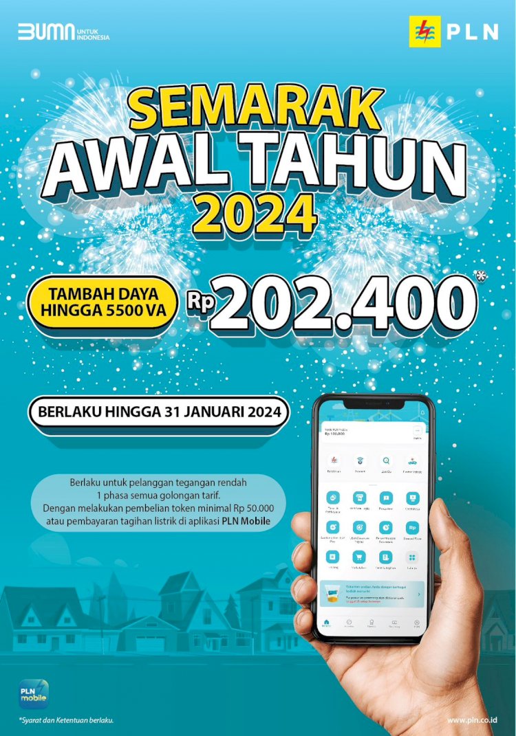 Diminati Pelanggan, PLN Kembali Gelar Promo Tambah Daya Rp.202.400 Sampai Dengan Daya 5.500 VA