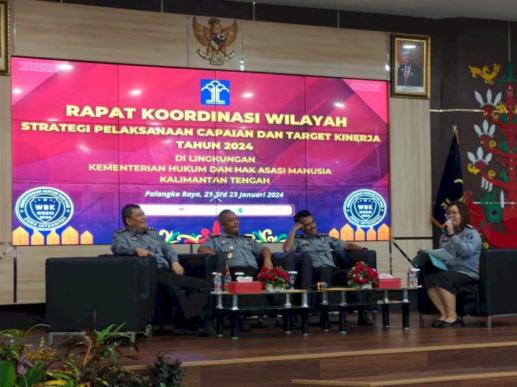 Rakor Strategi Pelaksanaan Capaian dan Target Kinerja 2024, di Hadiri Kalapas Pangkalan Bun
