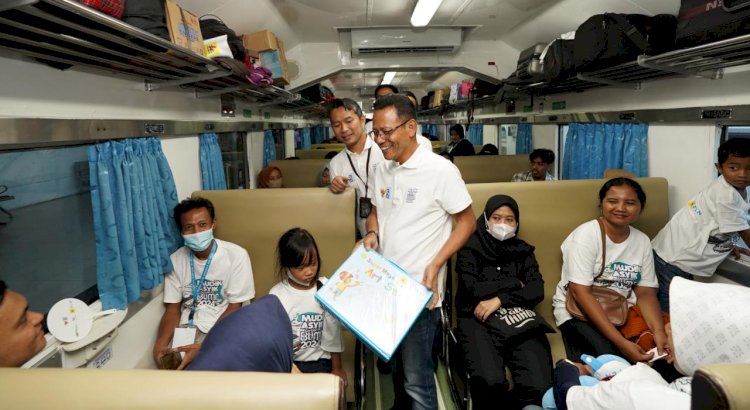 PLN Berangkatkan 1.000 Pemudik Kereta Api