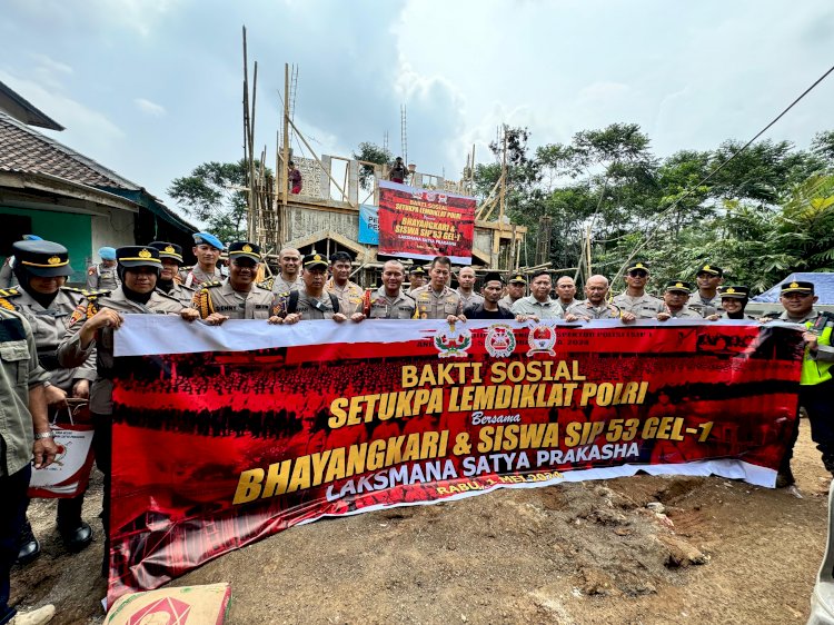 Setukpa Lemdiklat Polri Bantu Pendidikan Warga Desa Cibeurih