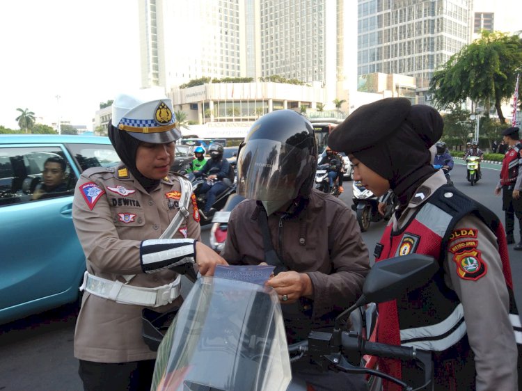 Satgas Preemtif Ops Patuh Jaya 2024, Berikan Imbauan Keselamatan Berlalu Lintas