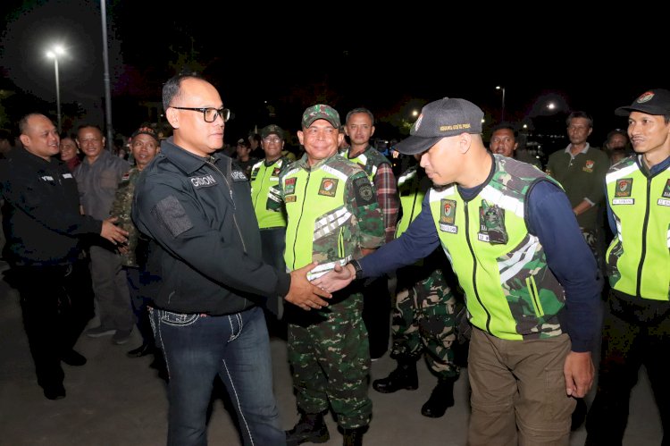 Kolaborasi Pengamanan Antara Berbagai Elemen, Polrestro Jakut Gelar Apel Gabungan KRYD