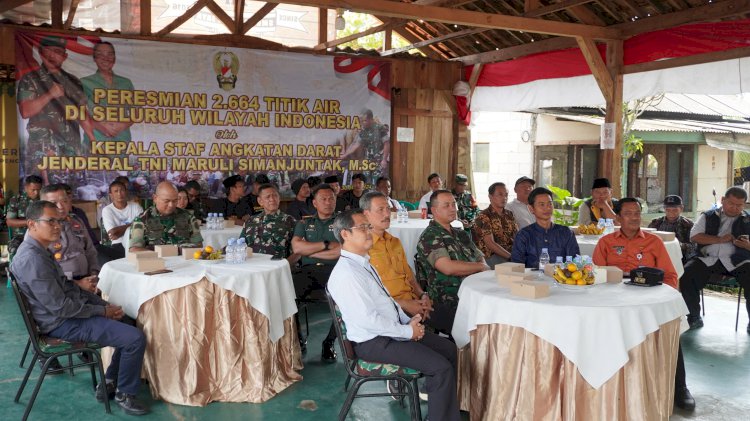 Kasad Resmikan 2.664 Titik Air di seluruh Wilayah Indonesia