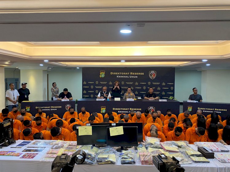Polda Metro Jaya Ringkus 124 Tersangka Judi Online Dan Sabung Ayam