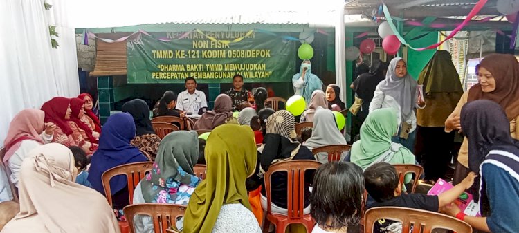 Penyuluhan Stunting, Kegiatan Non Fisik TMMD Ke-121 di Posyandu Nuri