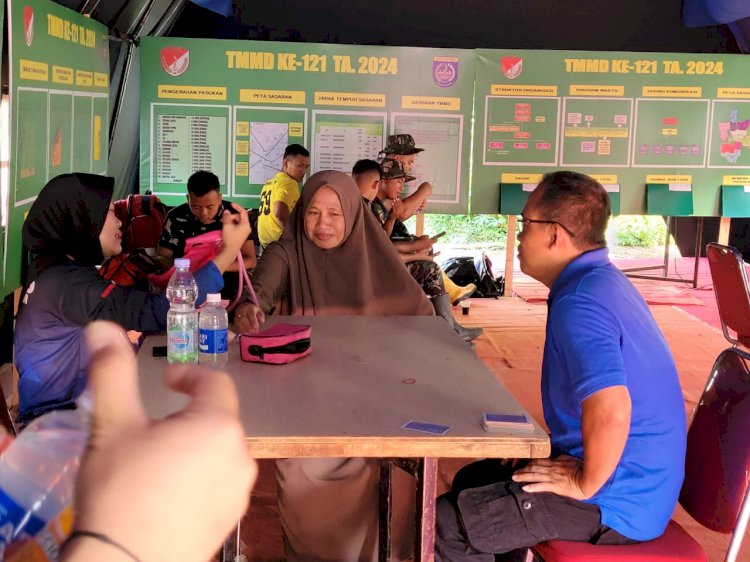 Di Posko TMMD Kota Depok, Anggota Satgas Dapat Memeriksakan Kesehatan