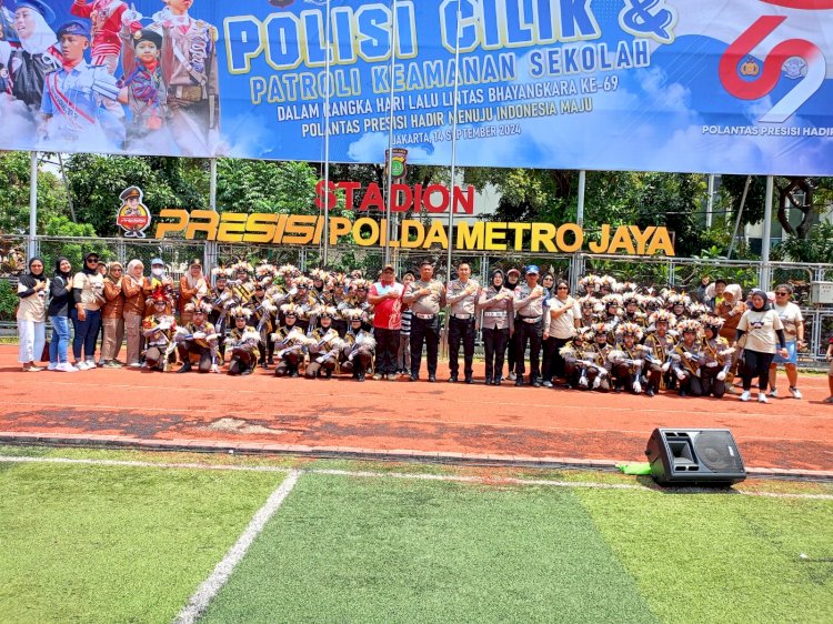 HUT Lalu Lintas Polri ke-69, Perwakilan Satlantas Metro Jakbar Raih Juara 2 Lomba Polisi Cilik
