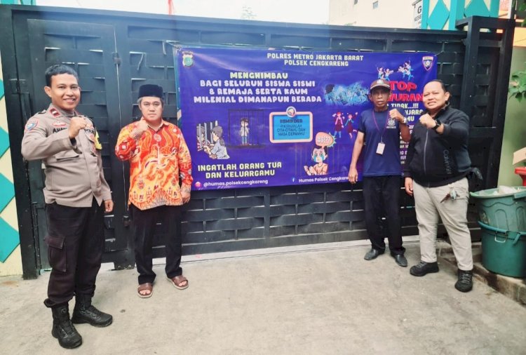 Cegah Tawuran Antar Pelajar, Polsek Cengkareng Sampaikan Edukasi Bahaya Tawuran