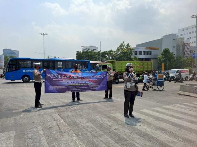 Operasi Zebra Jaya - 2024 di Wilayah Jakarta Pusat