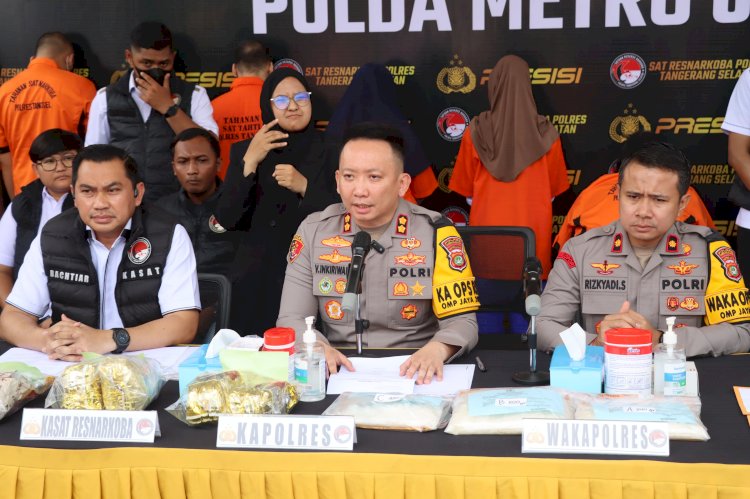 Ungkap Penyalahgunaan Narkotika, Polres Tangsel Sita 642 Kg Ganja, 7,8 Kg Sabu dan 1,1 Kg MDMA