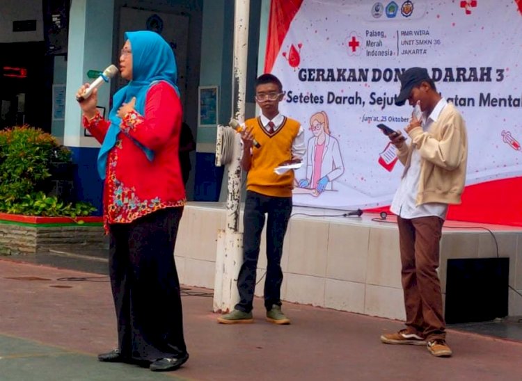 SMKN 36 Selenggarakan Gerakan Donor Darah Ke-Tiga