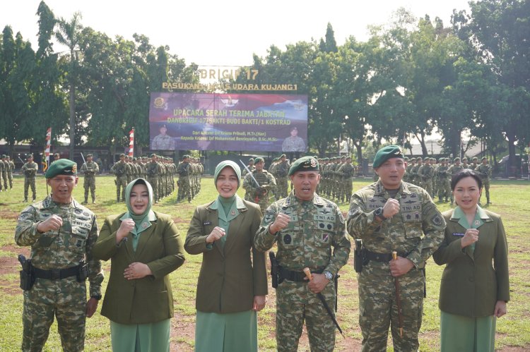 Dandim 0508/Depok Hadiri Serah Terima Jabatan Danbrigif 17/SBB/1/Kostrad