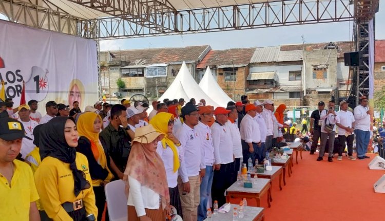 Babinsa Baktijaya Koramil 03/Sukmajaya, Monitoring Kampanye Paslon Wali Kota dan Wakil Wali Kota Depok No Urut 1