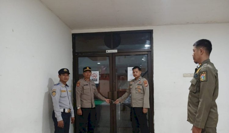 Jelang Pemungutan Suara, Polsek Johar Baru, Satpol PP, dan Dishub, Pengamanan Gudang Logistik KPU