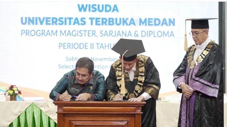 Wujudkan SDM Unggul, UT Medan dan Dinas Pendidikan Sumut Teken MoU