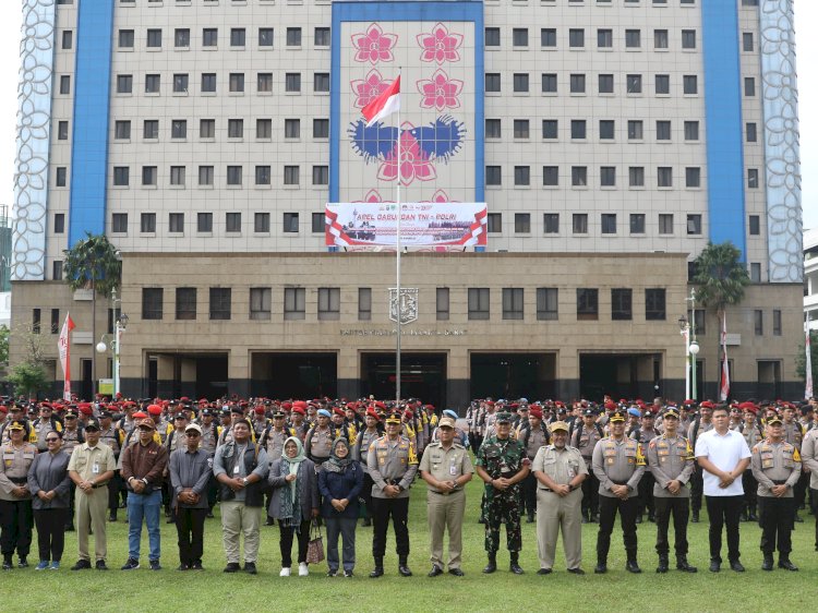Polres Metro Jakbar Bersama 3 Pilar, KPU dan Bawaslu Apel Gelar Pasukan Pengamanan Pilkada 2024