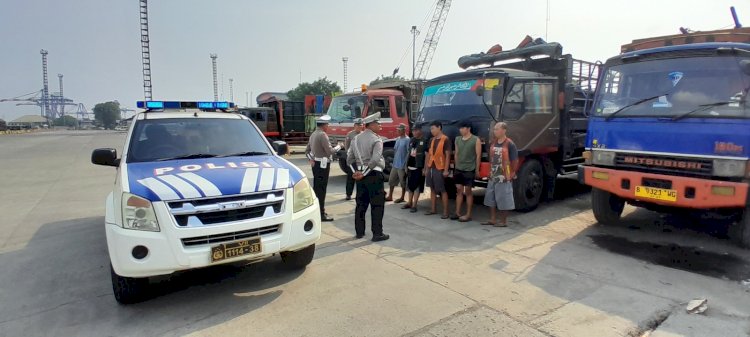 Satlantas berikan imbauan Kamseltibcarlantas dan Cooling System Pilkada