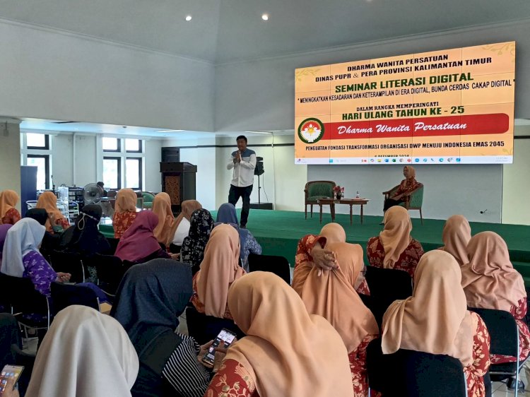 157 Peserta Hadir di Acara Seminar Tantangan di Era Digital, DWP Dinas PUPR & PERA Kaltim