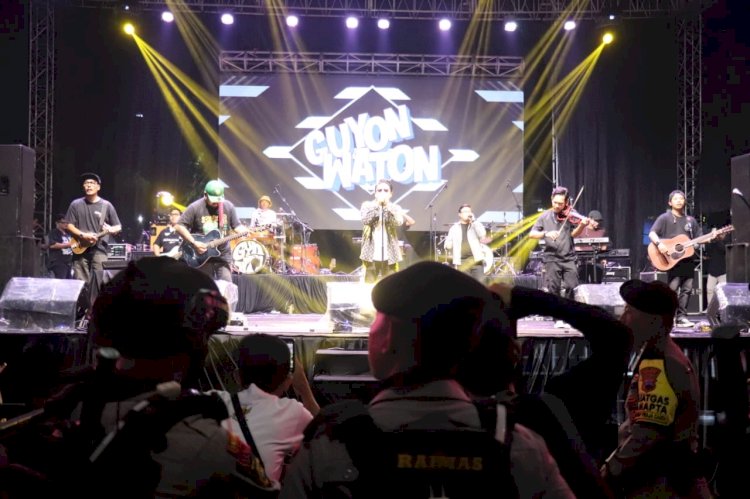Ratusan Personel Gabungan Diterjunkan di Konser Bertajuk Gempur Rokok Ilegal