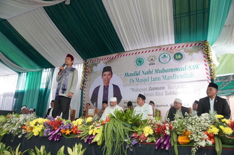 Dandim 0508/Depok Hadiri Peringatan Maulid Nabi Muhammad SAW di Masjid Jami’ Mardhotillah