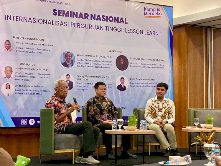 Condro Wibowo Berbagi Pengalaman Tentang Internasionalisasi Perguruan Tinggi di Forum Seminar Nasional