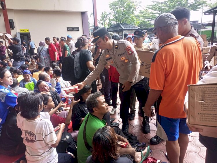 Kebakaran Kebon Kosong, Polres Metro Jakarta Pusat Gelar Bakti Kesehatan Lapangan