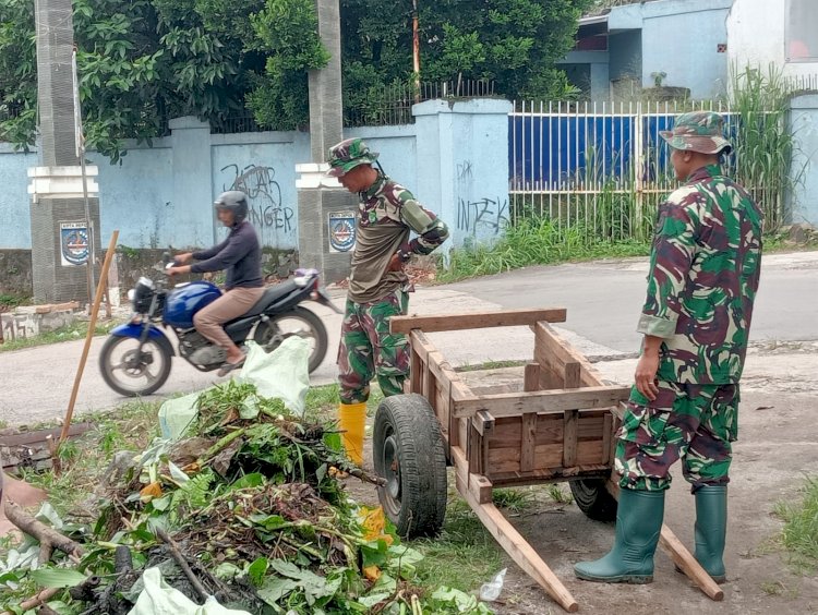 Karya Bakti Kodim 0508/Depok Libatkan Dinas PUPR dan Warga Masyarakat