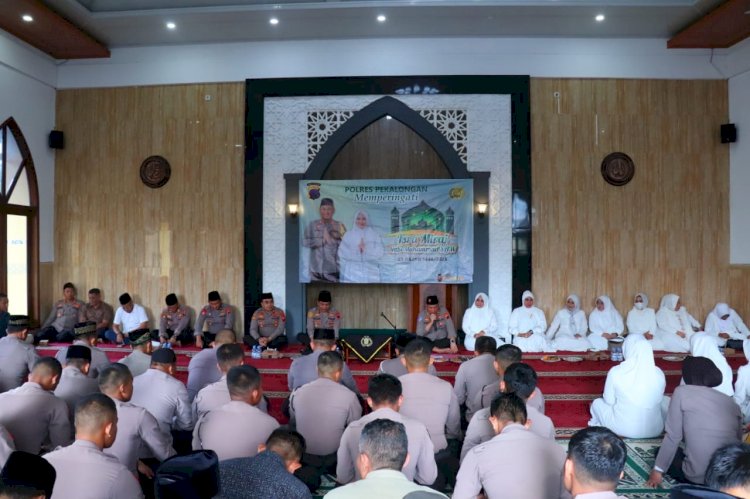 Polres Pekalongan Gelar Peringatan Isra’ Mi'raj Nabi Muhammad SAW