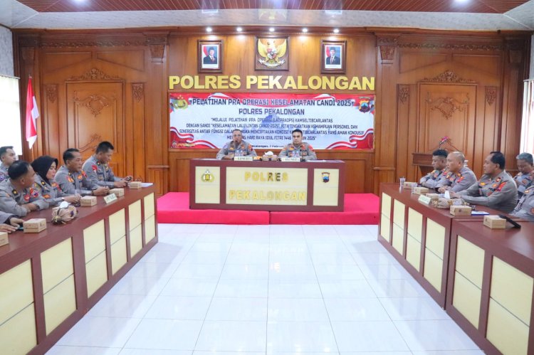 Latihan Pra Operasi Keselamatan Candi 2025 Digelar Polres Pekalongan
