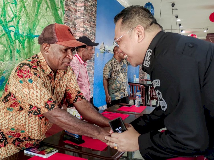 Temui Tokoh di Jayapura, Ada Pesan Penting dari Kasatgas Humas Ops Damai Cartenz 2025
