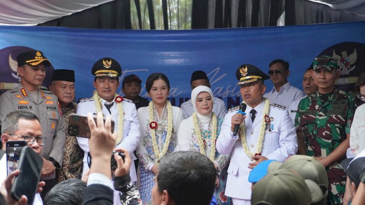 Dandim 0508 / Depok, Bersama Masyarakat dan Forkopimda Sampaikan Ucapan Selamat di Kediaman Wali Kota Depok