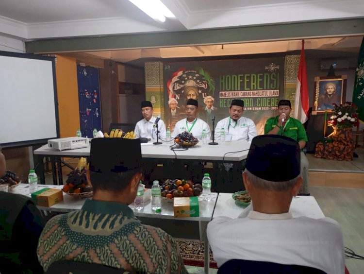 Babinsa Koramil 07/Limo dan Babinkamtibmas Menghadiri Konferensi Majelis Wakil Cabang NU Kecamatan Cinere