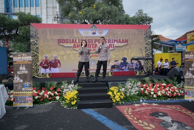 Sosialisasi Rekrutmen Terpadu Polri di CFD Semarang: Masuk Polisi Gratis!