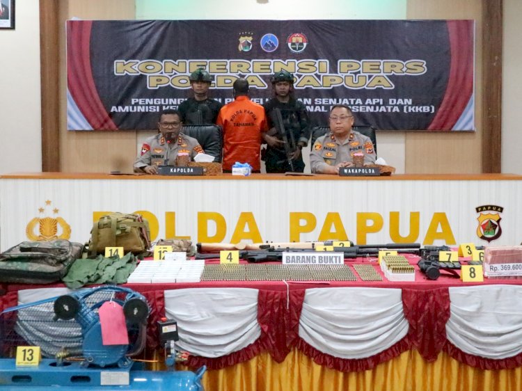 Satgas Ops Damai Cartenz-2025 Gagalkan Penyelundupan Senjata ke KKB di Puncak Jaya