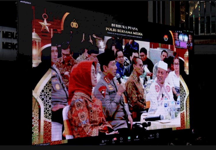 Polda Metro Jaya Gelar Buka Puasa Bersama Media Secara Serentak Melalui Zoom Meeting