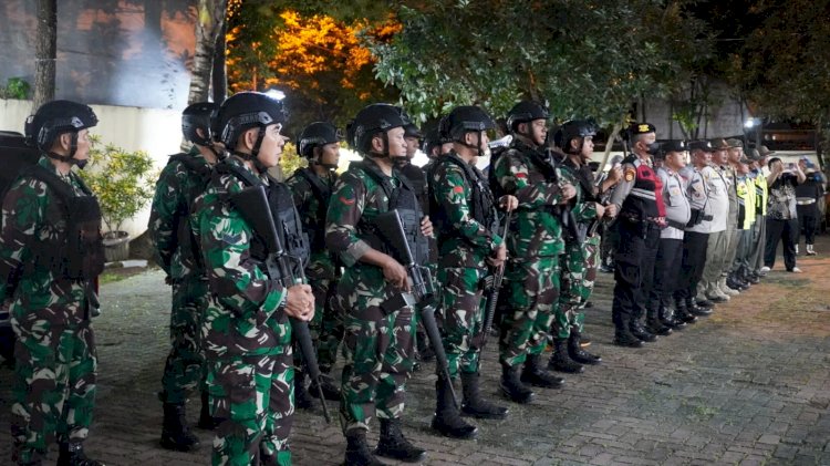 Patroli Gabungan Tiga Pilar Gunakan Dua Unit Kendaraan Maung Antisipasi Kerawanan Keamanan Wilayah
