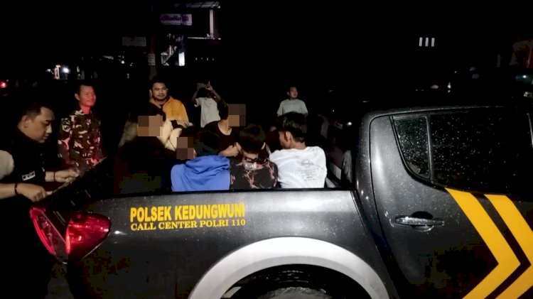 Polsek Kedungwuni Amankan Sekelompok Remaja Atas Laporan Warga Dugaan Perang Sarung