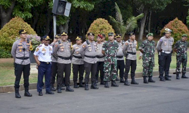 Kodim 0501/JP Apel Gelar Pasukan Dalam Rangka Operasi Mantap Praja 2024