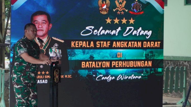 KSAD Jenderal TNI Maruli Simanjuntak Sampaikan Pengarahan Langsung Kepada Prajurit Yonhubad